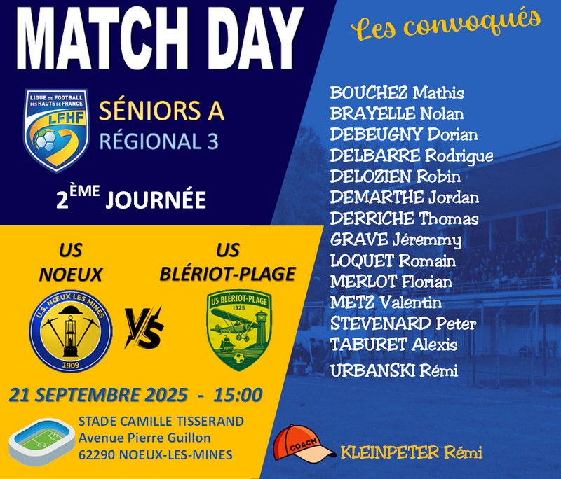 Match Day A 21 09 25