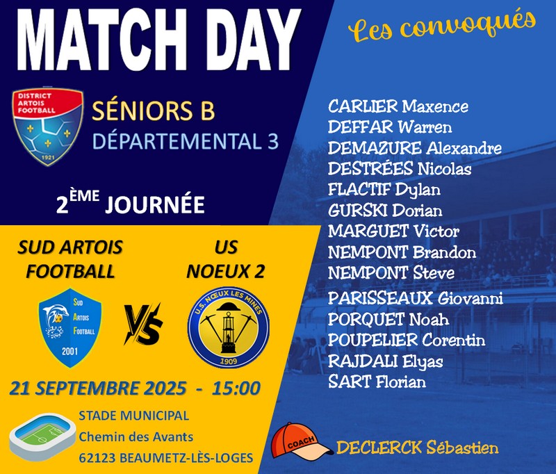 Match Day B 21 09 25