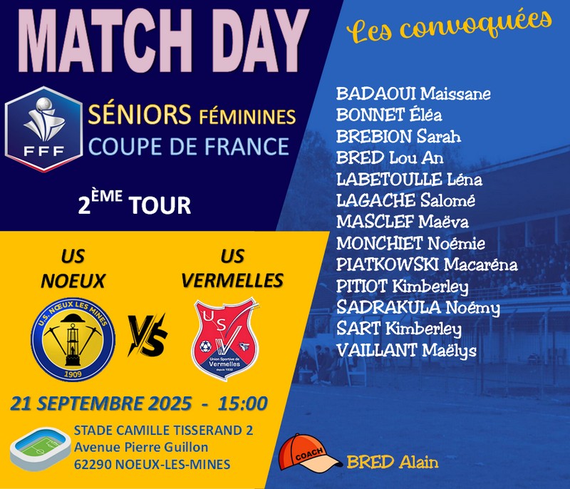 Match Day F 21 09 25