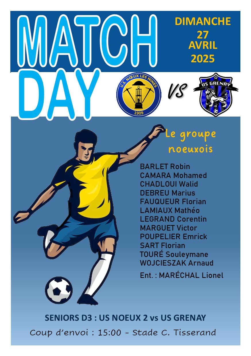 matchday senB USGrenay
